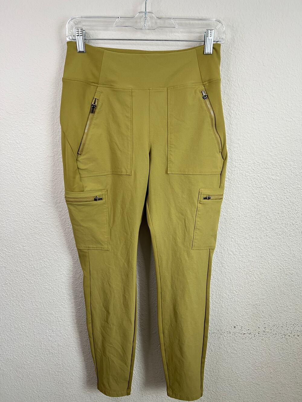 Athleta Headlands Hybrid Cargo ll Tight Leggings Women's 6 Green Hiking Pants